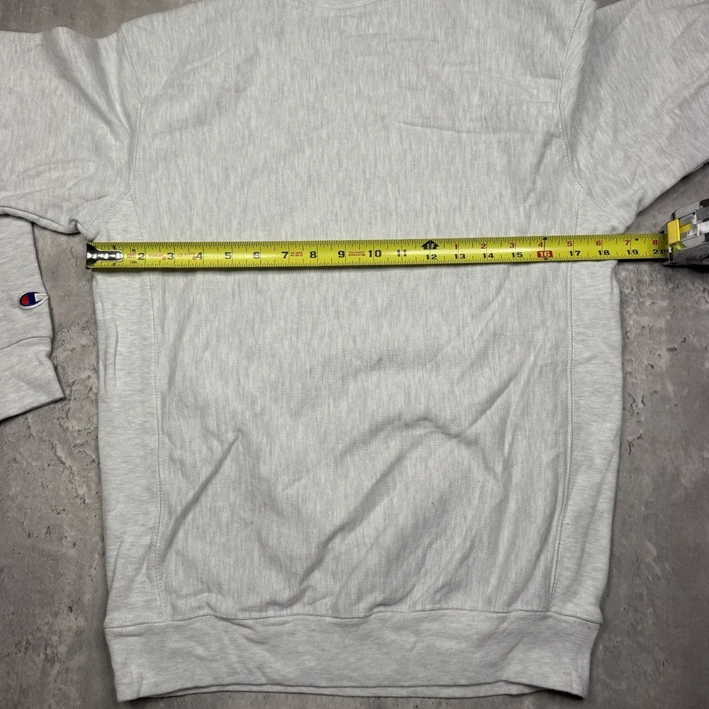 Champion Reverse Weave Gray Heavy Crewneck Bolles Bulldogs Youth L Sweatshirt